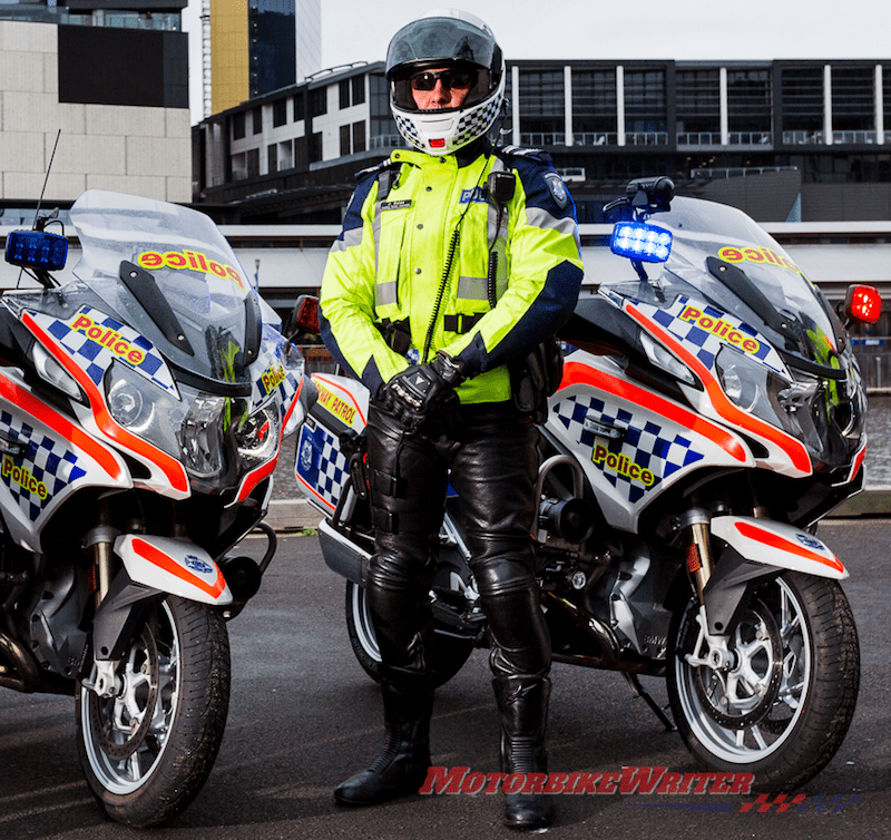 Motorcycle police VicPol road uniform demonises patrols
