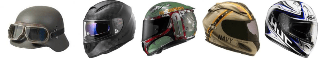 cool looking motorcycle helmets