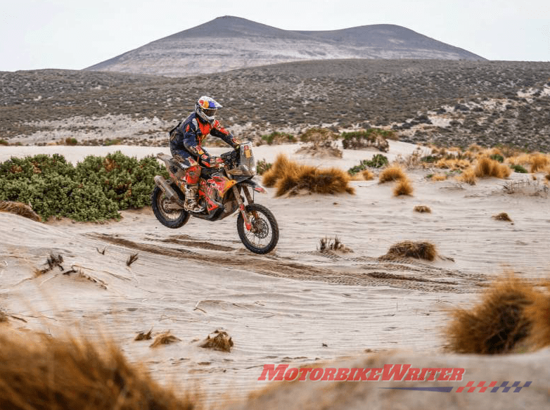 Toby Price Dakar Rally shattered