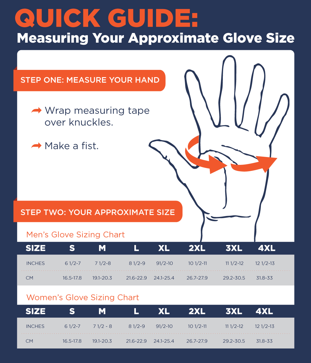 Joe Rocket Gloves Size Chart