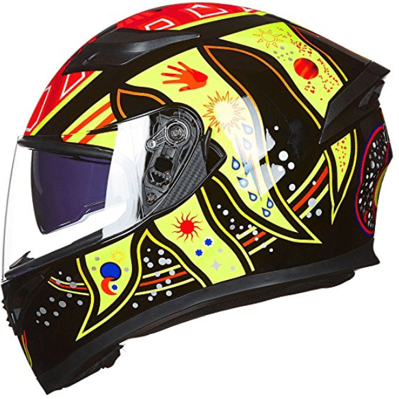 9 Colors Full Face Dual Visor Motorcycle Helmet