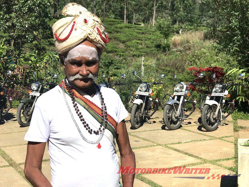 Sri Lanka Royal Enfield Classic 350 even tours turban