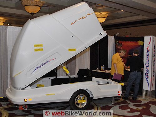 Covered Motorcycle Trailer