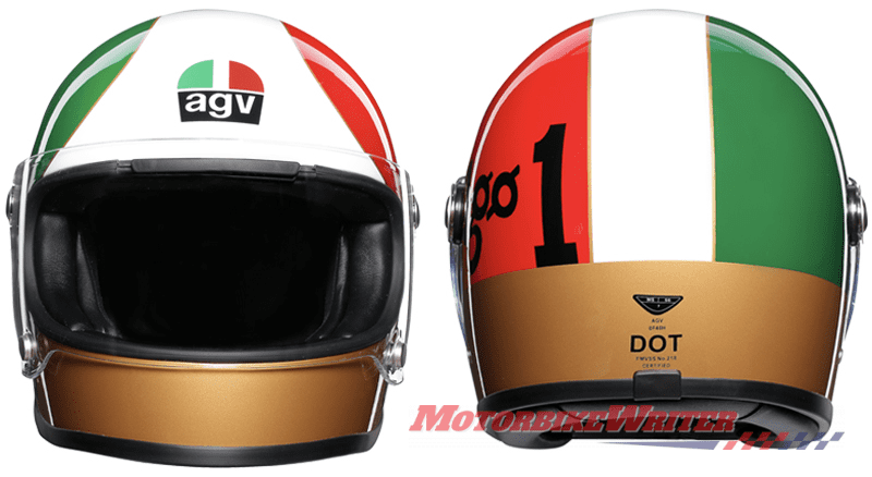 Giacomo Agostini Ago AGV tribute helmet