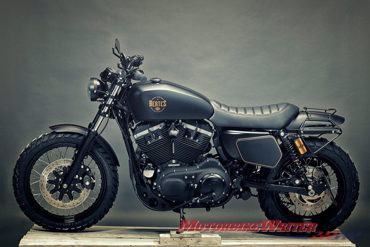 Custom Harley-Davidson Sportster scrambler missing