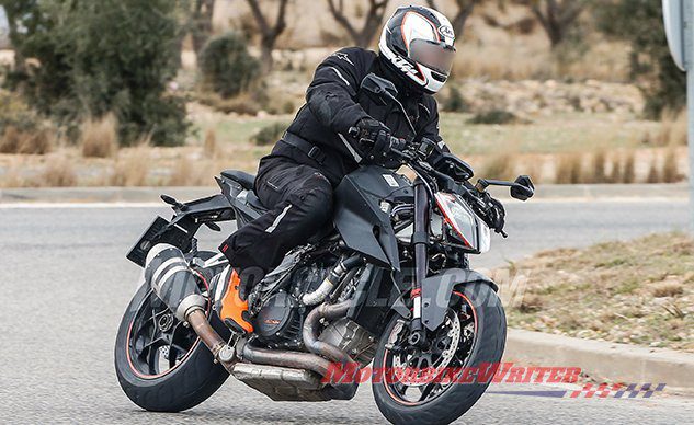 KTM 1290 Super Duke R spy photos from motorcycle.com