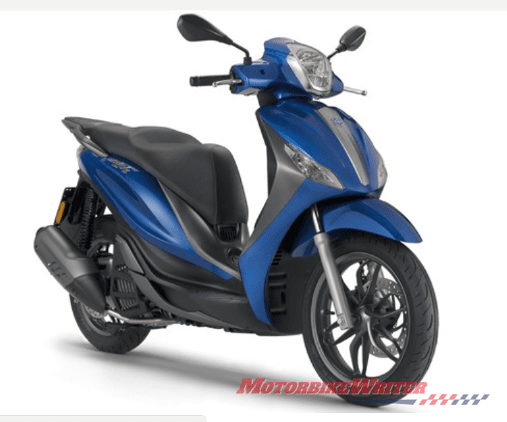 Piaggio Medley 150 scooter recall