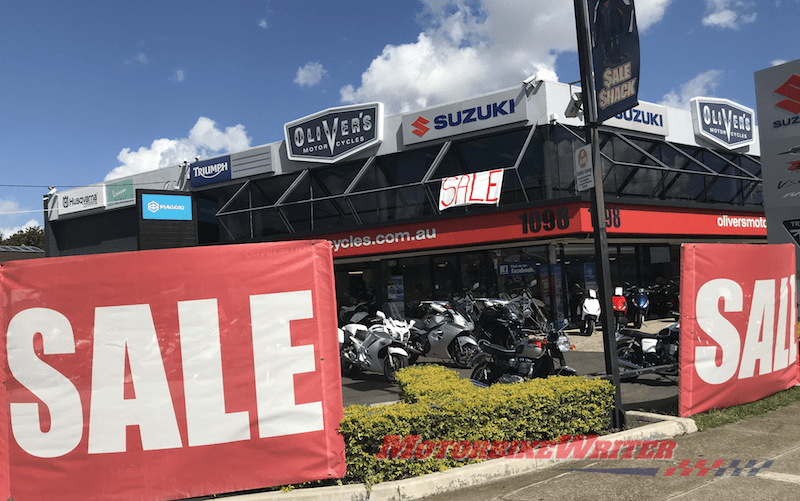 Oliver's Motorcycle Sales discount dealer dealership pricing lockdown