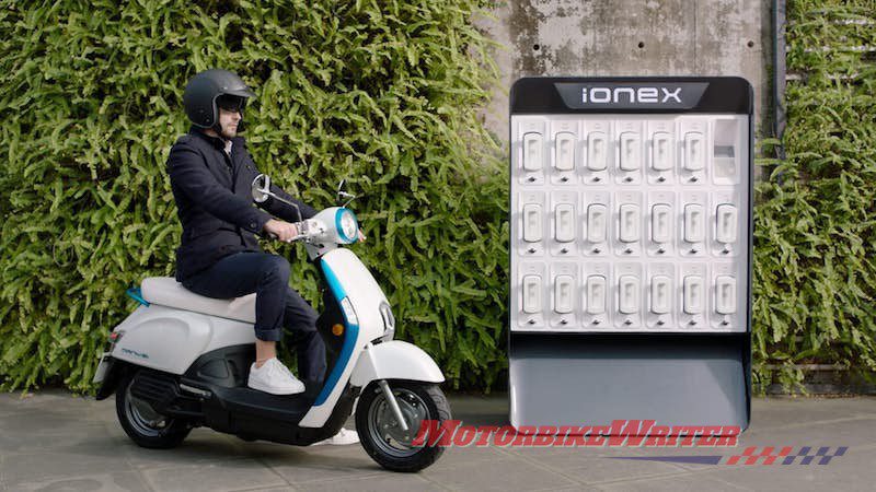 Kymco proposes battery swap scheme for Ionex electric scooter hybrid smart desert electric vehicle