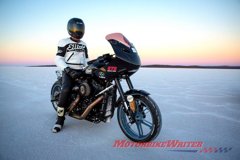 Elliott Motorcycles Softail Fat Bob beats record