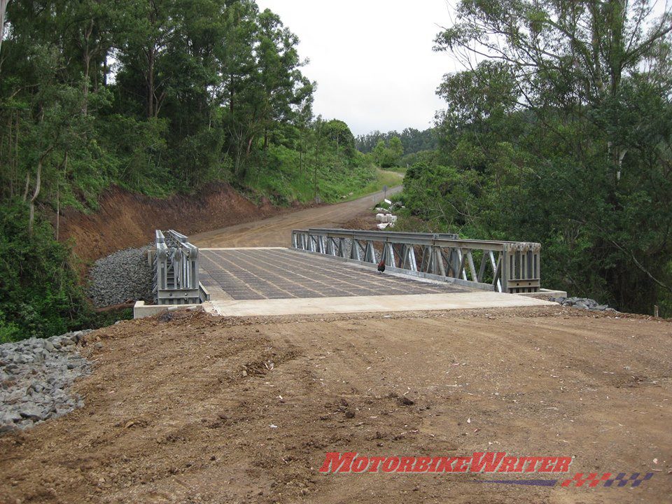 Lions Rd bridgework complete