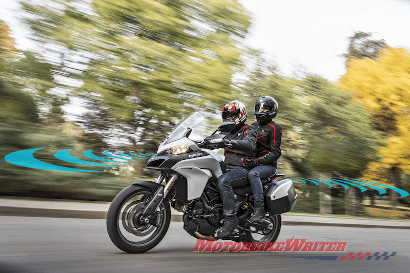 Front and rear radar coming to Ducati Multistrada warn