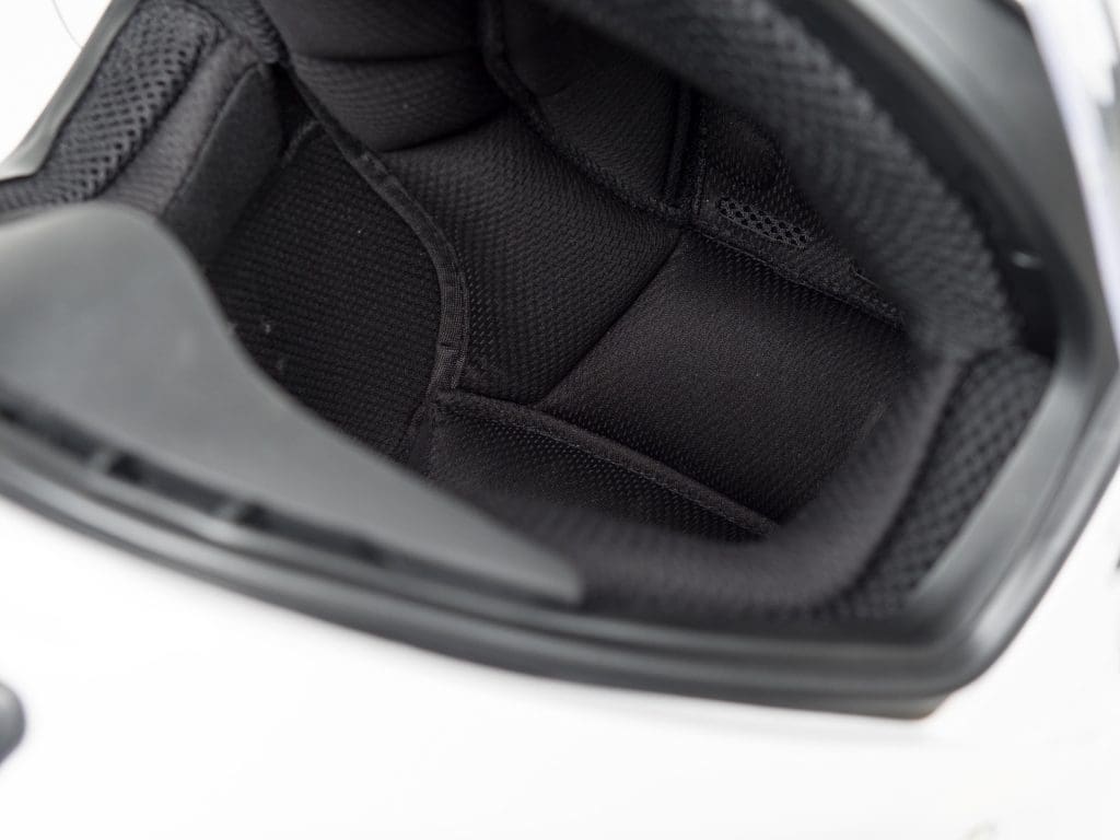 Sena Momentum Helmet Deep Inside View of Helmet Padding and Cushion, for Fit and Breathability
