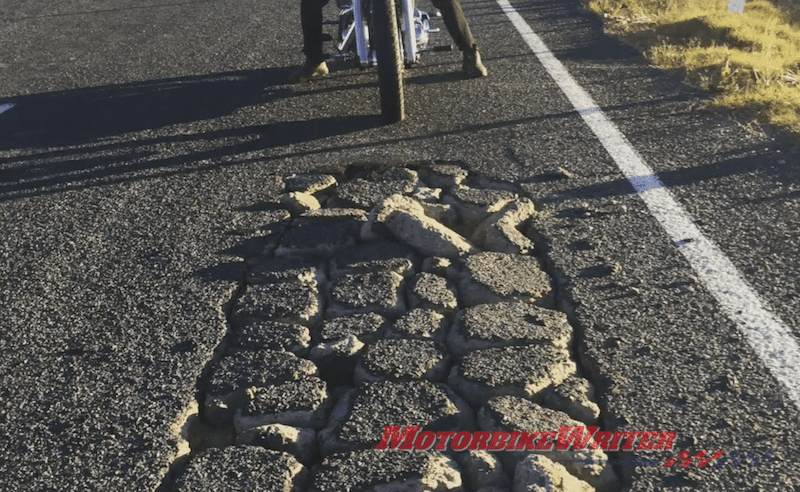 Bad Roads Rally roadworks potholes Victoria road hazards bump