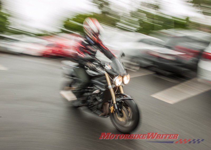 CARRSQ Narelle Haworth and Ross Blackman motorcycles parking drivers