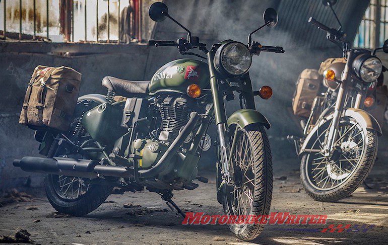 Military Royal Enfield Pegasus lands in Australia webBikeWorld