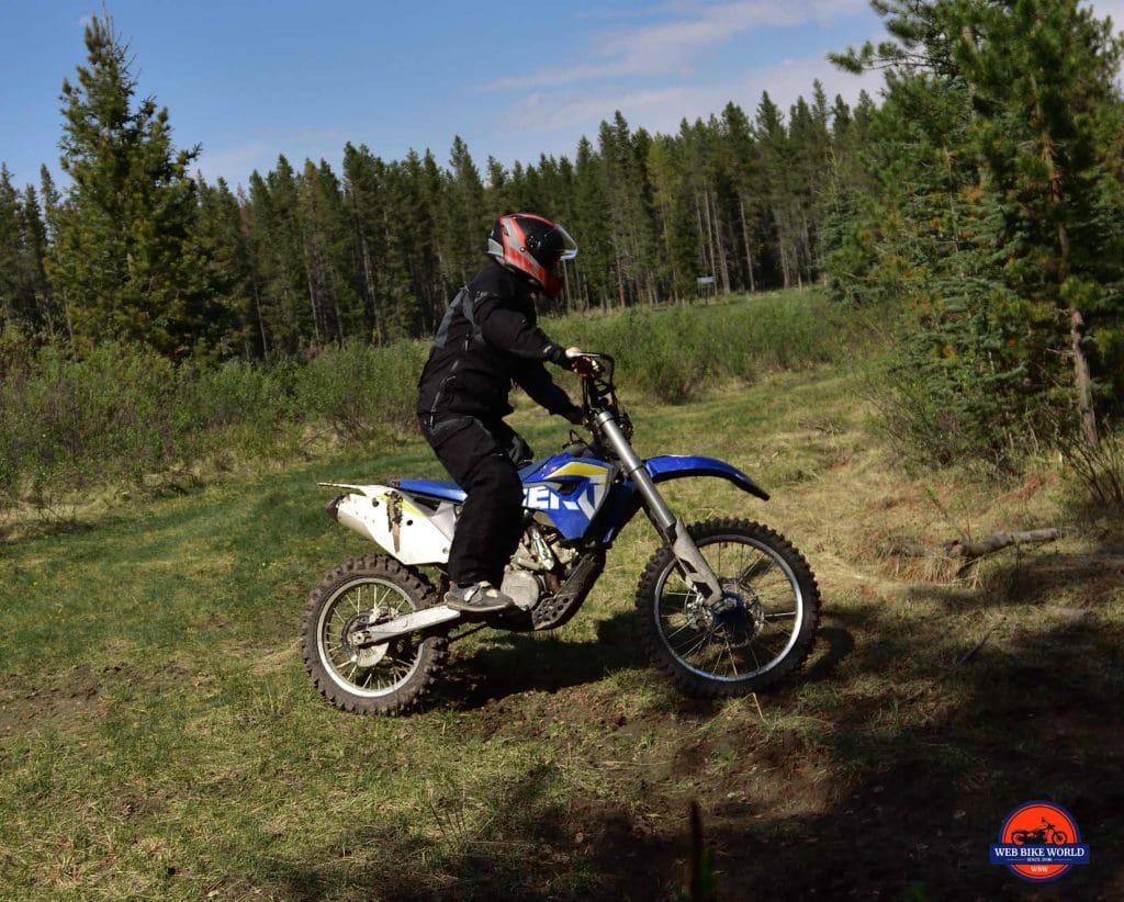 Rukka ROR test Drive on Husaberg 570 Dirt Bike