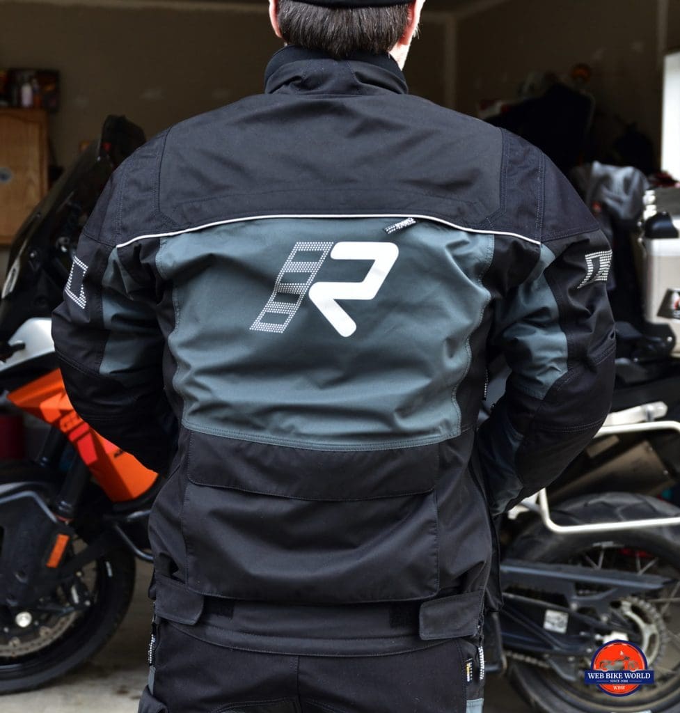 Rukka ROR Jacket Full Back View As Worn By Model For Fit