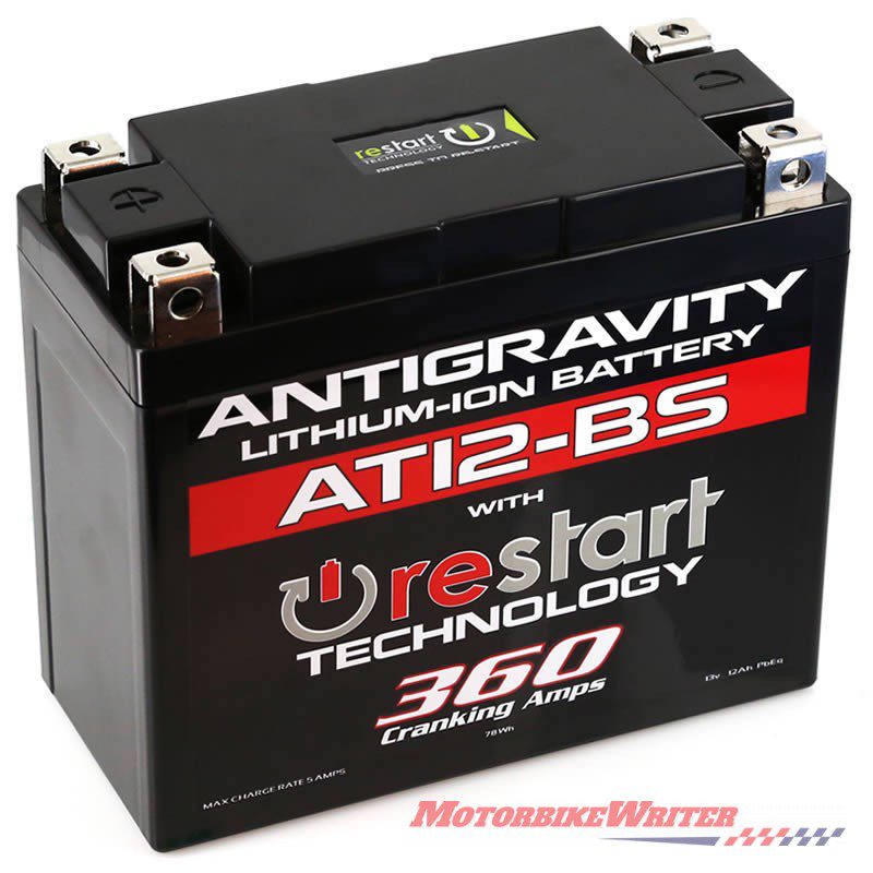 Antigravity Re-Sart battery push start jump start motorcycle