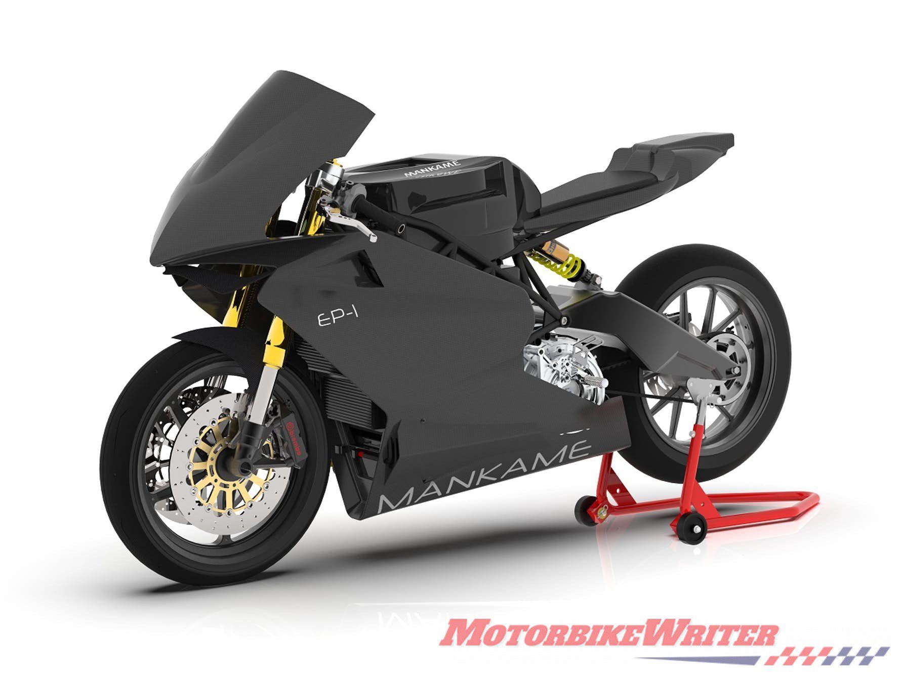 Mankame Motors EP-1 electric motorcycle with a claimed 480km range vector