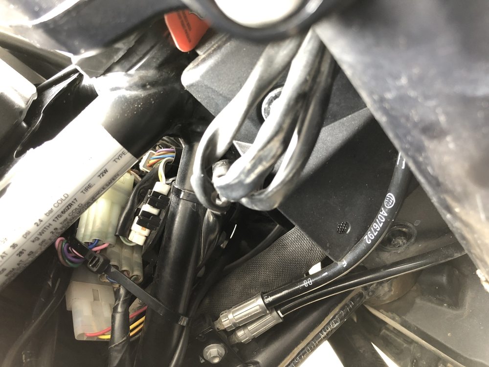 Closeup of TPS wires and Main MCCruise Harnesses