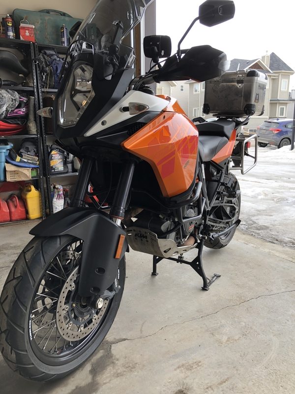 2014 KTM 1190 Adventure S used for installing MCCruise TBW Aftermarket Cruise Control