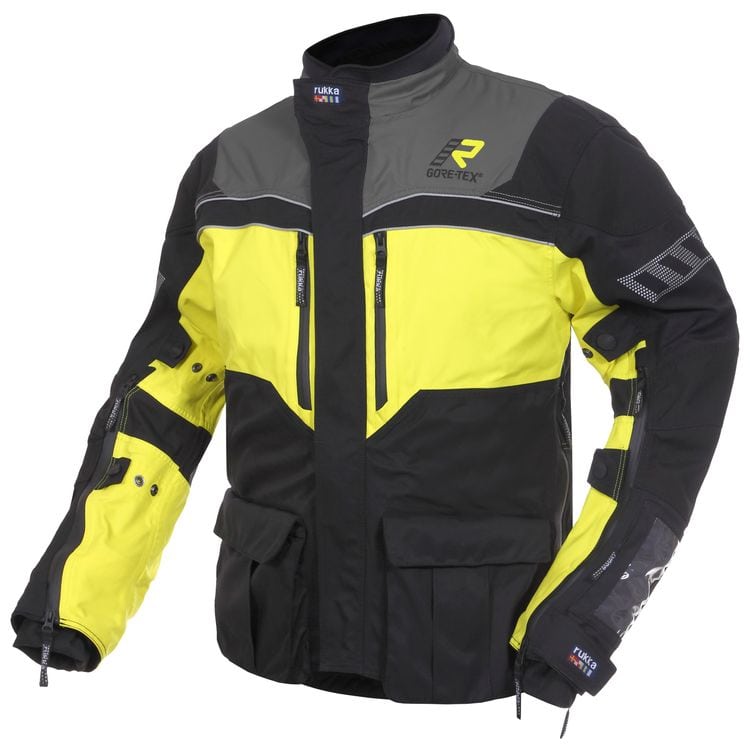 Rukka ROR Jacket Gore-Text In Hi-Viz Yellow Coloring and Reflective Material