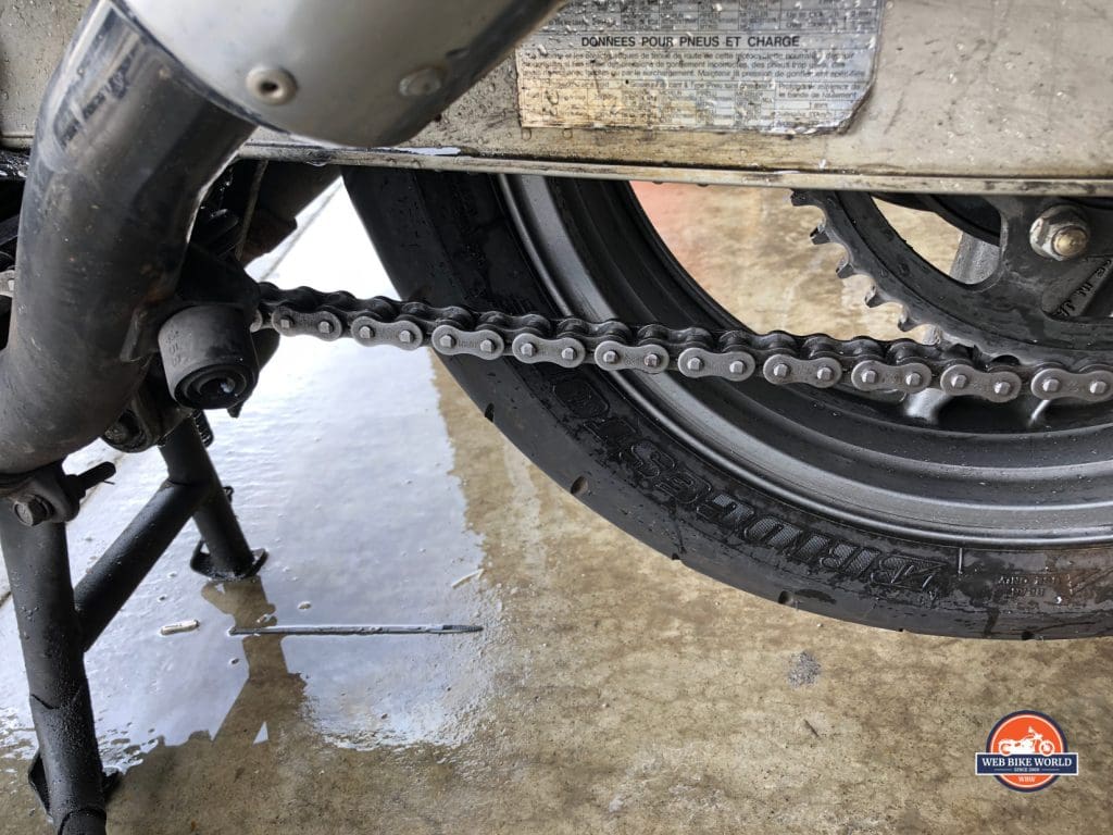  Finished Clean Chain Post-Tirox Chain Cleaner Routine