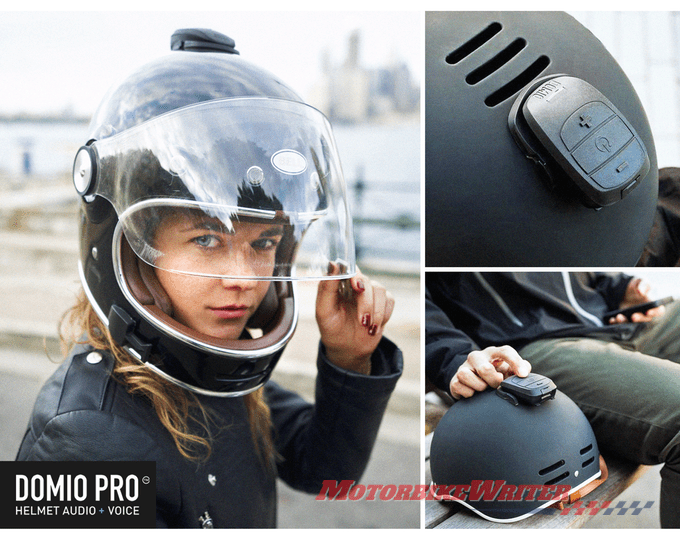 Domio Pro Bluetooth helmet sound system