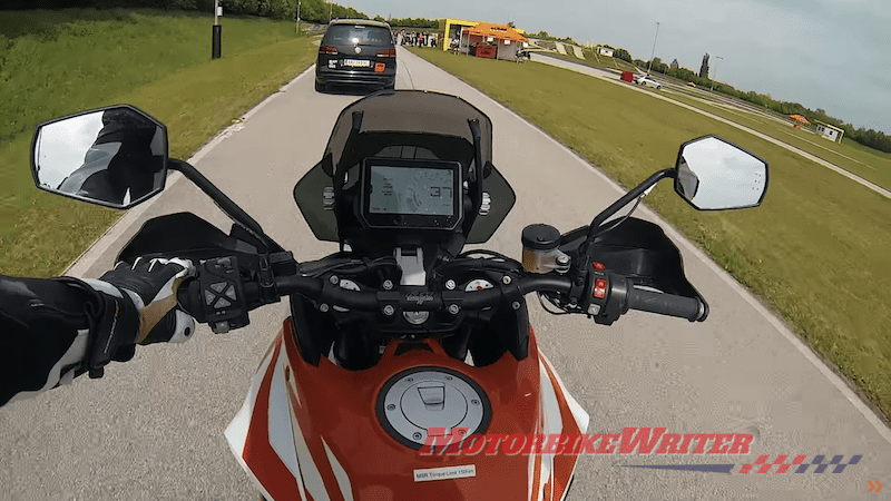 KTM adds Adaptive cruise control and blind spot alert ride vision radar auto 1290 super duke r