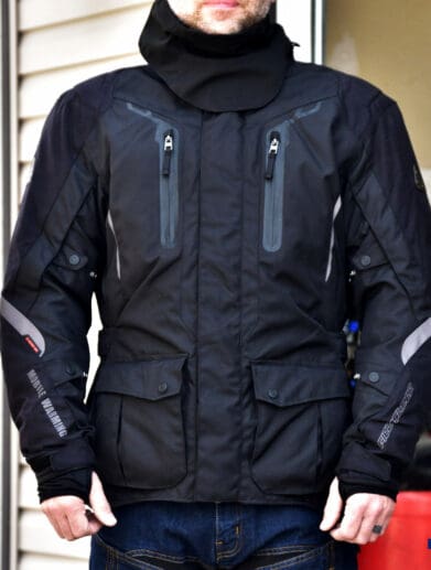 Fieldsheer Hydro Heat Textile Jacket Full Frontal View On Model