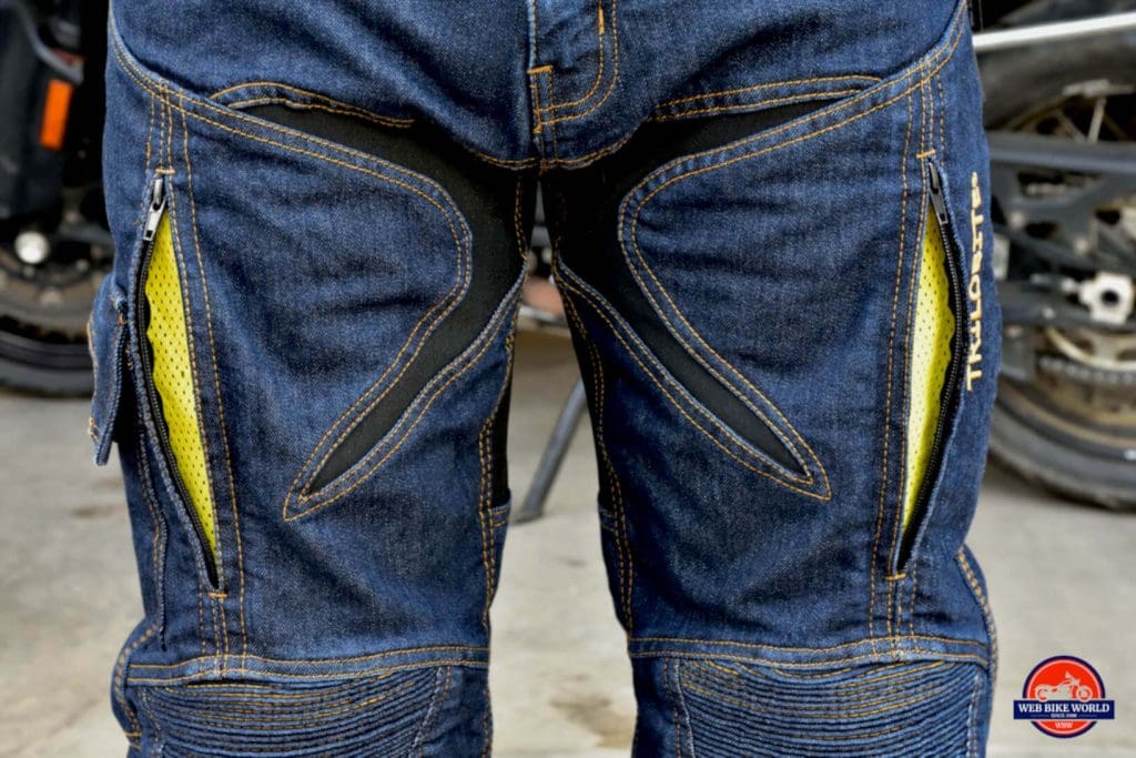 Trilobyte Probut X-Factor Cordura Denim Jeans Leg and Waist Closeup