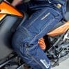 Trilobyte Probut X-Factor Cordura Denim Jeans on Bike