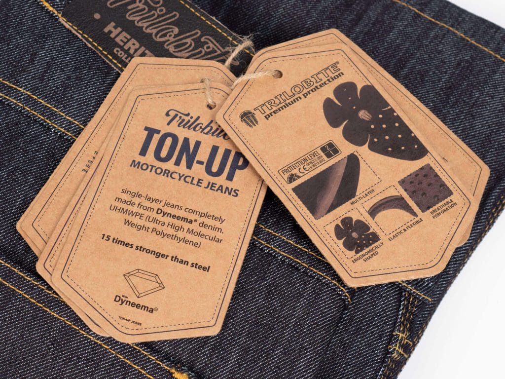 Trilobite 1860 Ton-Up Jeans Tag Closeup