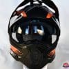 Vemar Kona Graphic Helmet Closeup Front Visor View