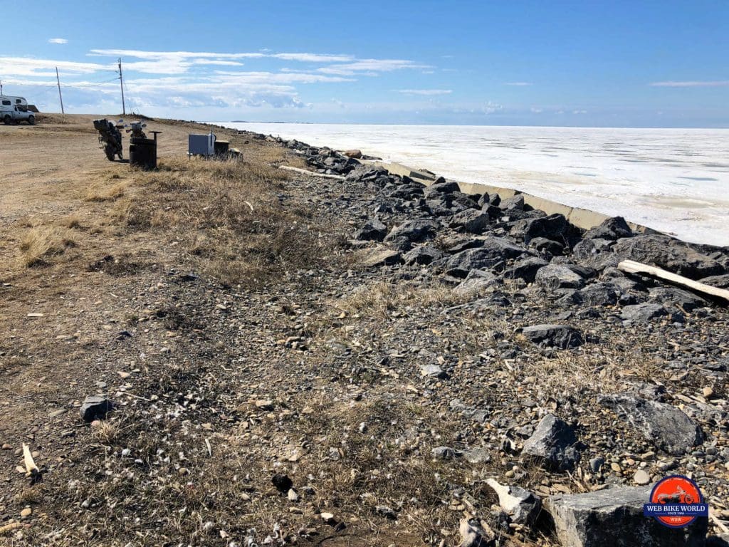 Tuktoyaktuk rocky shoreline