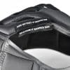 AGV Sportmodular Carbon Gloss helmet crown comfort liner tag showing reversibility instructions.