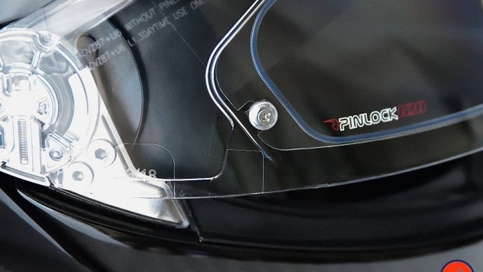 AGV Sportmodular Carbon Gloss helmet Pinlock visor insert.