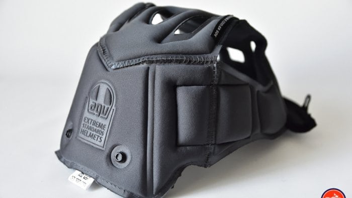 AGV Sportmodular Carbon Gloss helmet crown comfor liner.