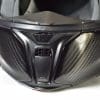 AGV Sportmodular Carbon Gloss helmet chinbar vent open.