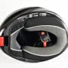 AGV Sportmodular Carbon Gloss helmet bottom view.
