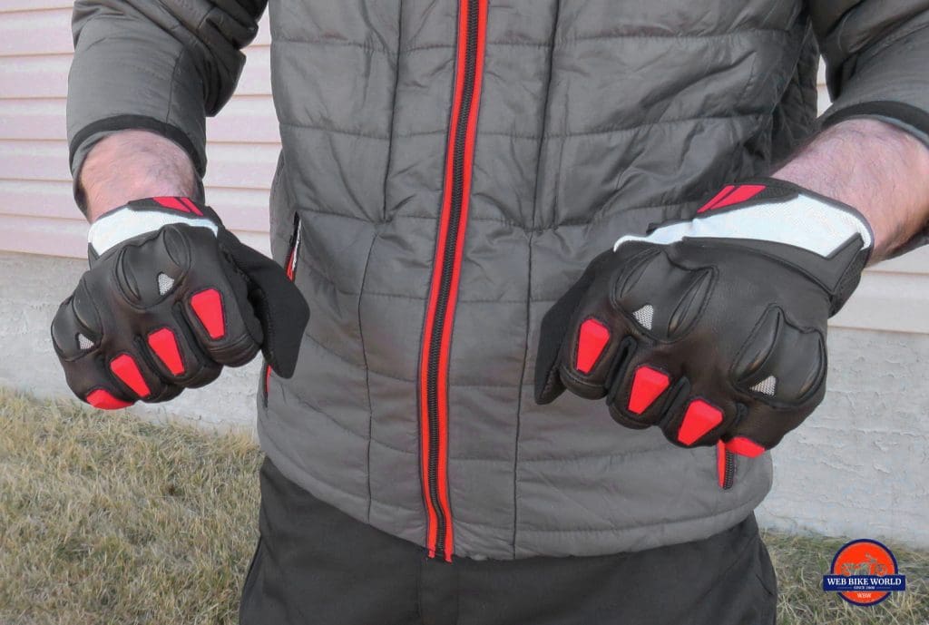 Joe Rocket Canada Atomic Textile Gloves Finger Armor and Vents