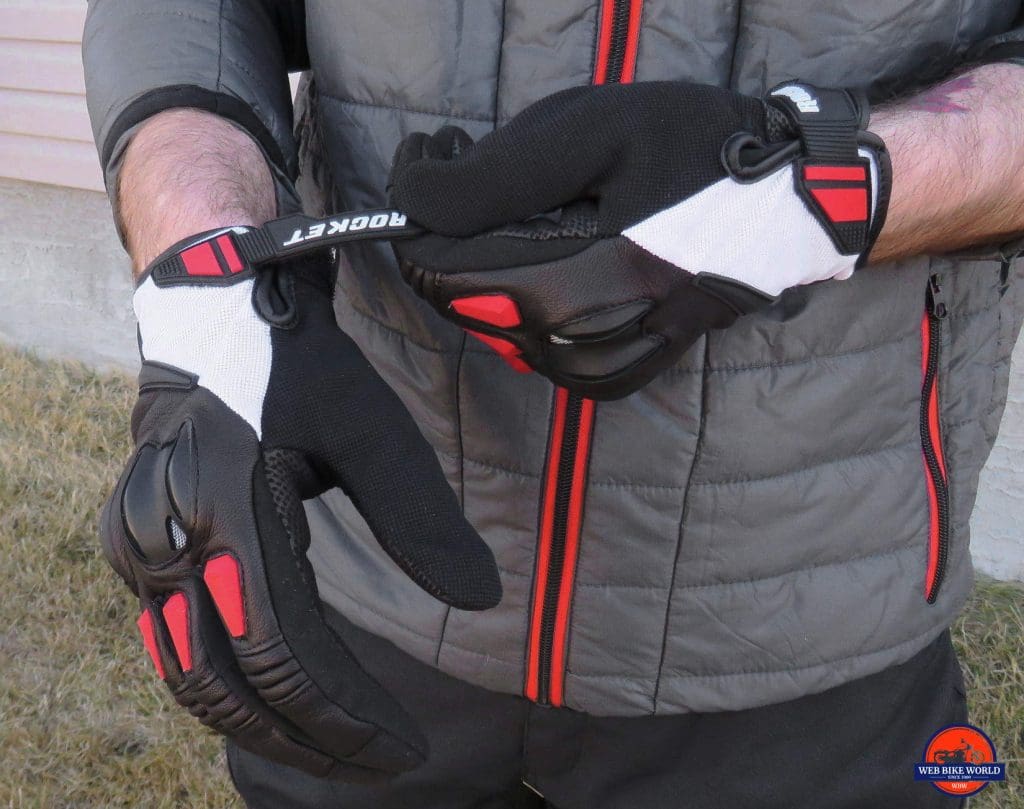 Joe Rocket Canada Atomic Textile Gloves Wrist Straps