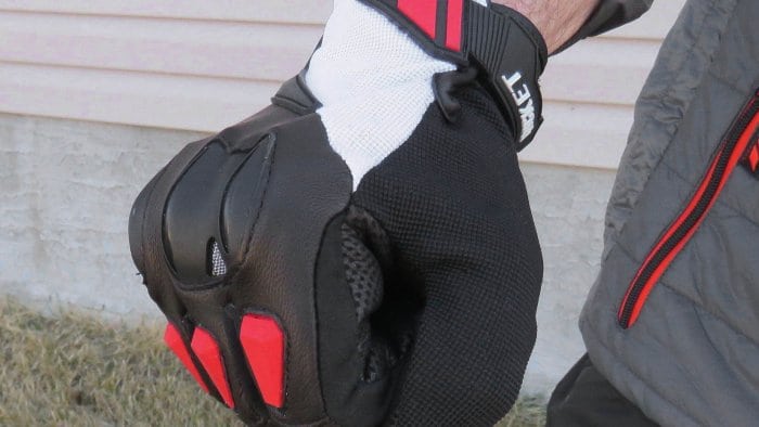 Joe Rocket Canada Atomic Textile Gloves Detail Closeup