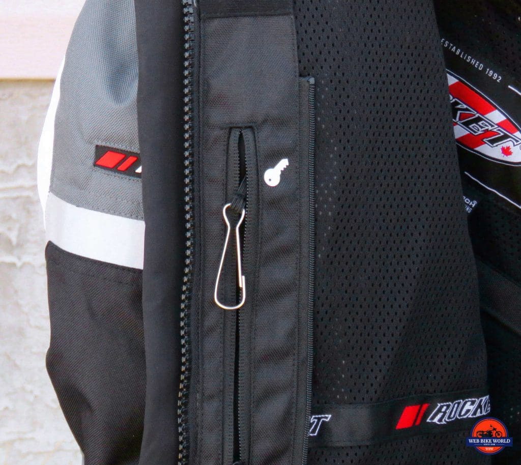 Joe Rocket Canada Ballistic 14 Jacket Inner Lining Key Ring