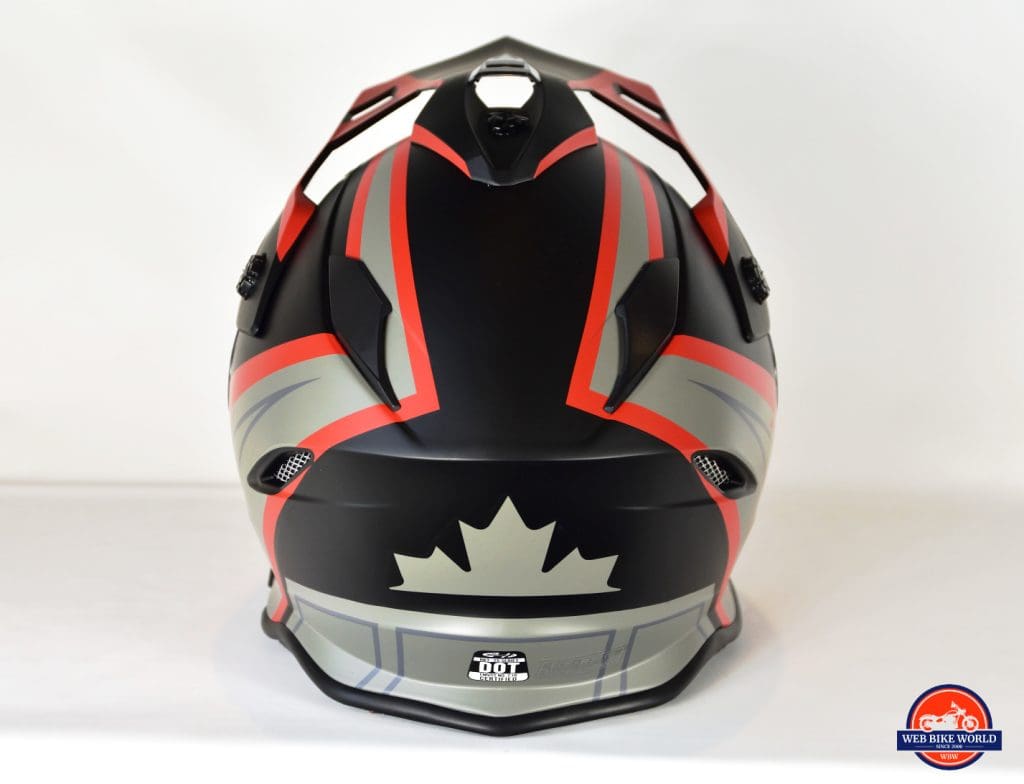 Joe Rocket Canada RKT-25 TransCanada Helmet Back Detailing