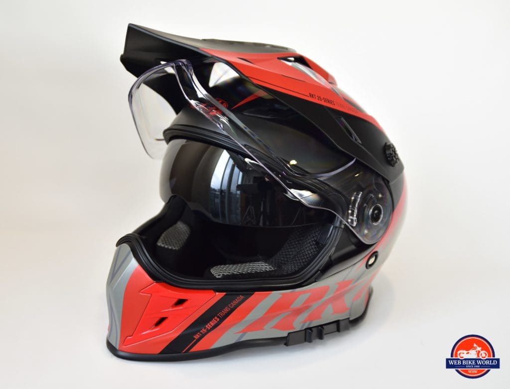Joe Rocket Canada RKT-25 TransCanada Helmet Side View with Visor/Sun Lens Closed