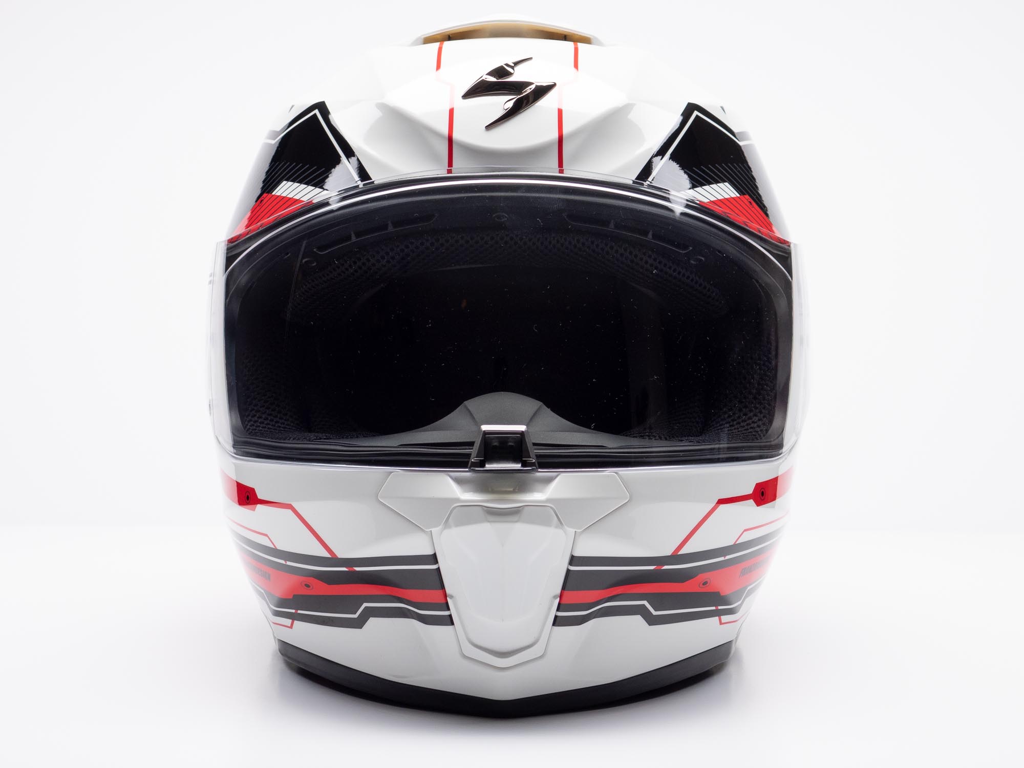 Scorpion EXO 1000 Freedom Motorcycle Helmet Motorbike Full Face Red Black J&S 