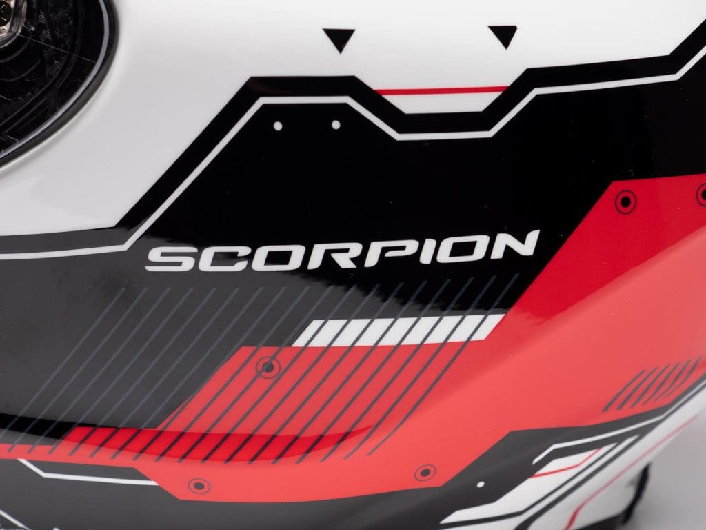 Scorpion EXO R420 Helmet Side Branding "Scorpion"