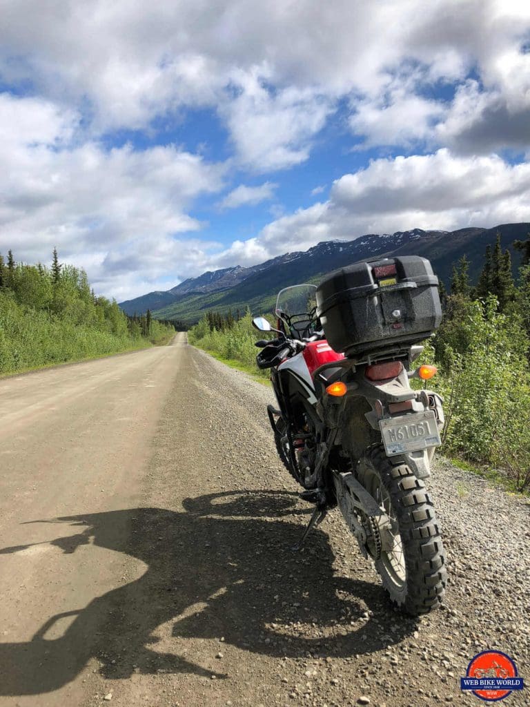 2017 Honda Africa Twin on the Dempster Highway.